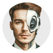 Professional AI agent avatar for supply chain management - diverse team member